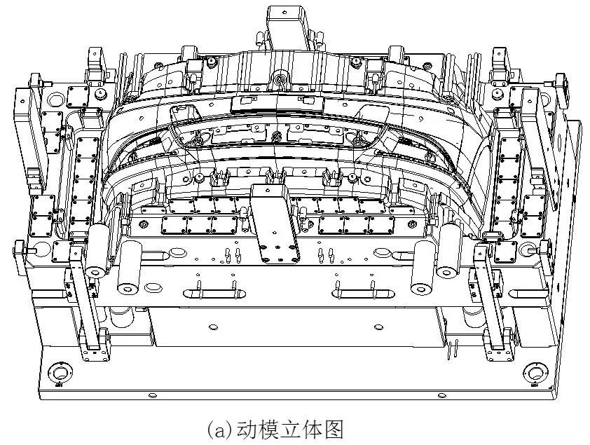 動(dòng)模立體圖.jpg 前保險(xiǎn)杠注塑模具立體圖